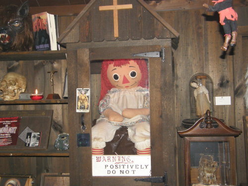 The real “demon possessed” Annabelle doll of which the horror film Annabelle is “based upon”.