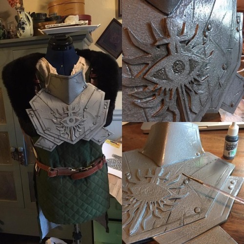 #dragonageinquisition cosplay in progress!!!! I’m working on my inquisitor for next Saturday#worki