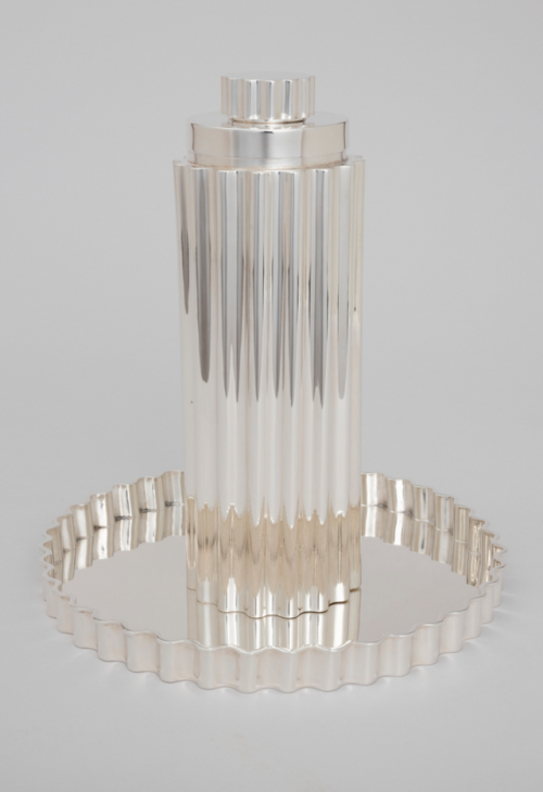 Cocktail Shaker With Tray, ca. 1928Designed by the Danish architect Karl Fisker - the shaker takes t