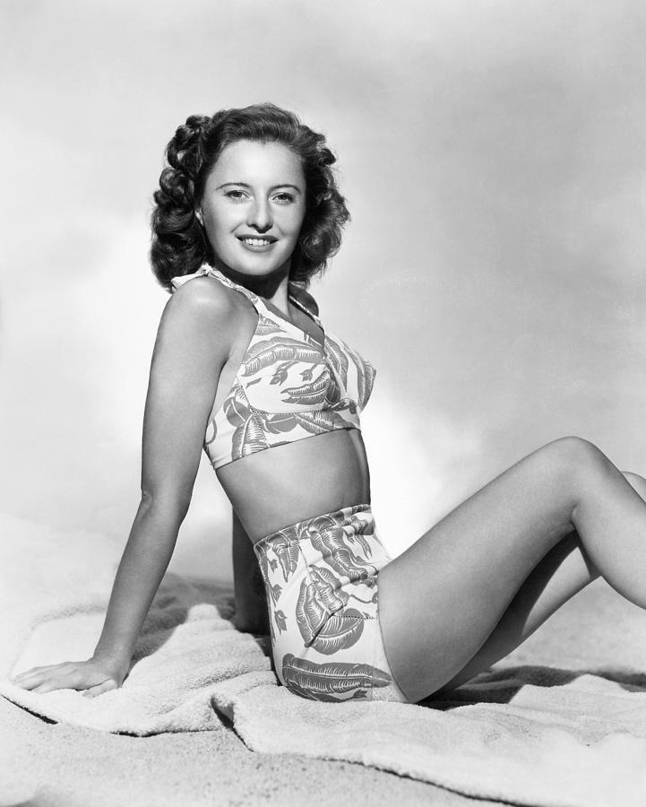 Barbara Stanwyck photographed in 1942.