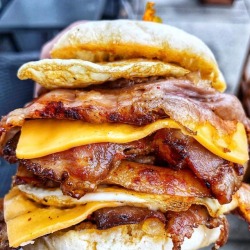 daily-deliciousness:Bacon, egg and cheese sandwich