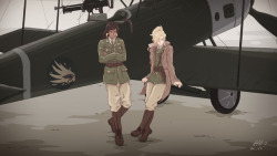 Kino-W: Wwi Au  Pixiv: Https://Goo.gl/T8Q3Xh    Another Commission For Gardner295:)