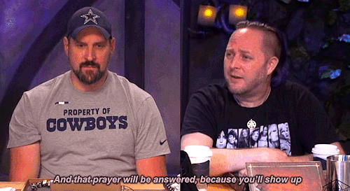 Taliesin Jaffe as Caduceus Clay speaking to Travis Willingham as Fjord.
Caduceus: And that prayer will be answered because you'll show up