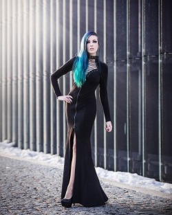 ladyannacalypso: Repost from @daedra_model - Where are you from? Let me know, I’m just curious 😊 I live in Poland 🇵🇱 .  Photos from last year, dress by @darkincloset 🖤 #goth #gothic #gothgirl #gothgoth #gothicgirl #alternativegirl #altgirl