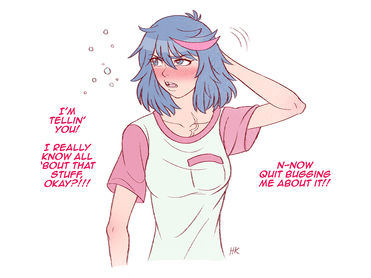 herokick:  Ryuko insists she’s a LVL100 “Lurve Expert”.  ƪ( ͡° ͜ʖ ͡°)ʃ