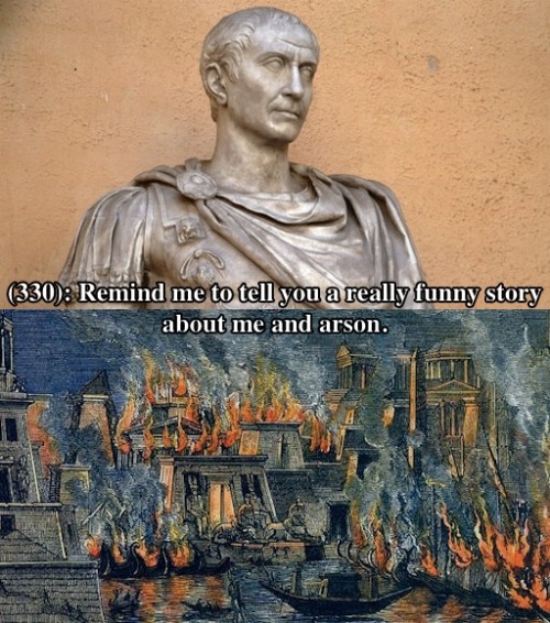 Julius Caesar and the Burning of the Library of Alexandria, Plutarch's Lives