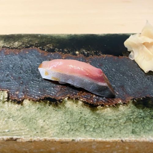 Saba, Shiroebi (white baby shrimp), and sumi ika (squid) • 311ONZ by LDH kitchen, Tokyo JAPAN • #jap