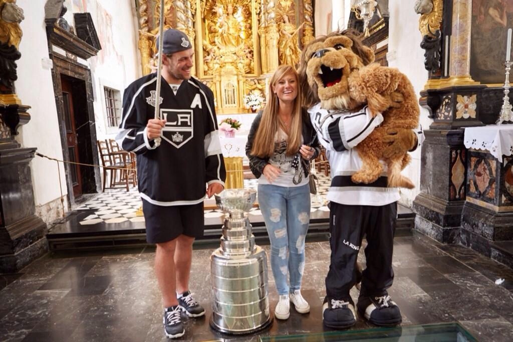 NHL Wives and Girlfriends — Ines and Anze Kopitar [Source]