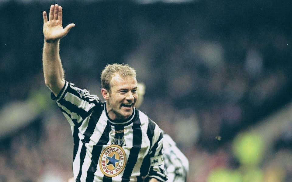SHEARER 9 Newcastle United Shirt - Large - 1997/1998 - Home