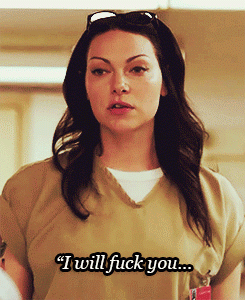just-love-me-to-death:  PLEASE DO.  alex vause gif