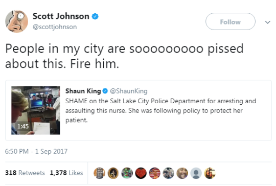 onlyblackgirl:   jaimields:   cartnsncreal:      Everyone in America should rightly be pissed about this! Out-of-control cops violating our civil liberties w/ impunity        I saw someone’s Facebook response saying “if they’ll do this to a nurse