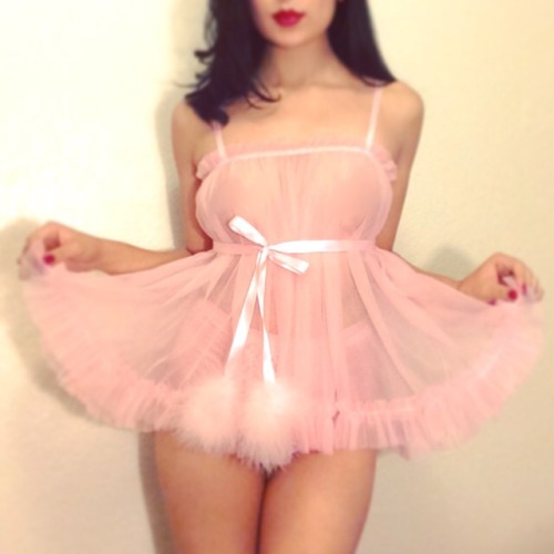 sugarlacelingerie: Shop the adorable Venetian Pink Babydoll on Etsy at Sugar Lace Lingerie All handm