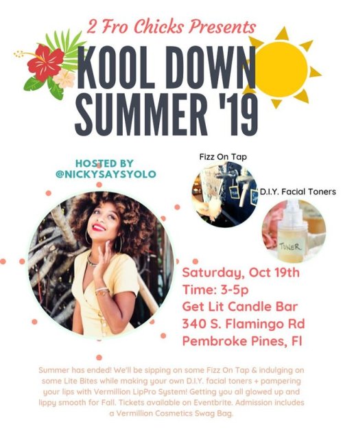 ☀️Summa has ended & it’s time to officially KOOL DOWN @2FroChicks brings you to a “KOOL Do