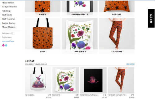 aisleenromano: I’ve opened a society6 store front! I have an Etsy, but its been a bit hard for me to