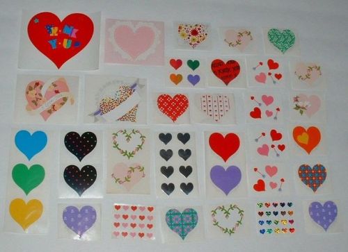 Vintage Valentine Stickers