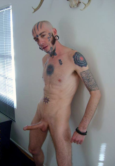 poz-skinhead-pig:  I think hes very hot and sexy and needs some cock ink and more