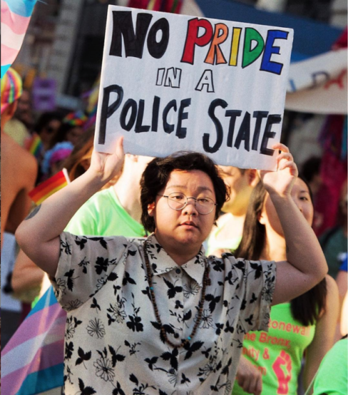 No pride in a police state! ️‍No pride in mass incarceration.No pride in ICE and deportations.No pri