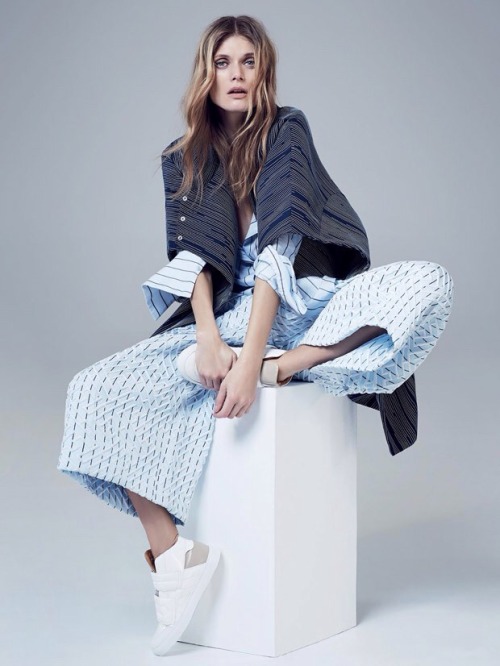 “Cut Louche” Vogue Australia April 2015. Malgosia Bela by Nicole Bentley, styling by Kat