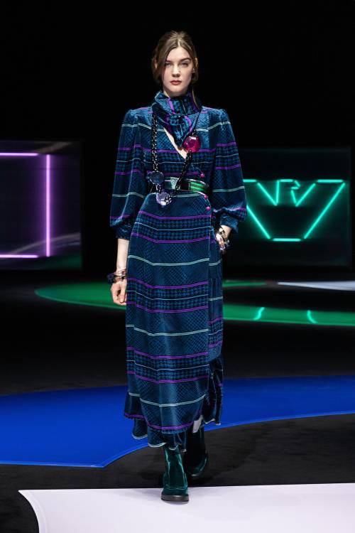 Sofia Romay, May Bell in Emporio Armani Fall 2021