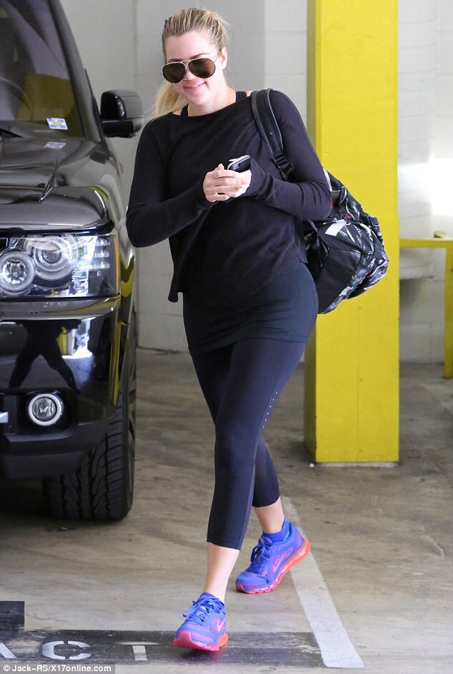 alldasheverything:  Khloe at the gym this month - requested 