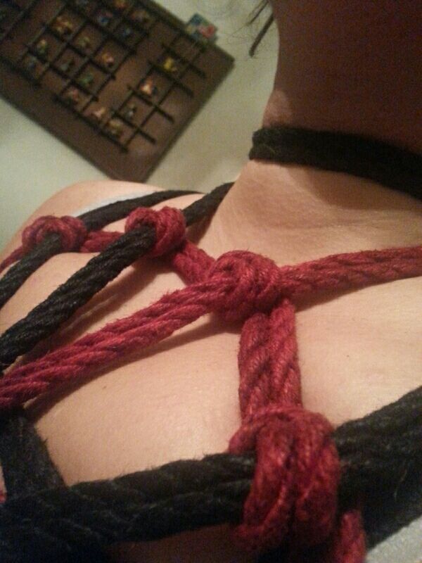 a-painful-desire:  One of our newest members trying rope for the first time! One