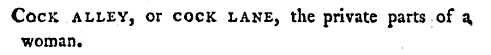 Best of A Classical Dictionary of the Vulgar Tongue, 1st and 2nd editions (1785 and 1788), part 2Par