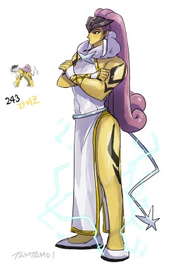 tamtamdi:   Pokemon Gijinka  234.Raikou244.Entei