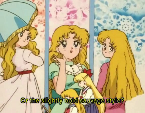 schala:  Usagi is so depressed about Mamoru being kidnapped by the Dark Kingdom that she is unable to focus on anything. Of all the senshi, it’s Minako, who was just introduced and has not had time to become friends with the rest of the team yet, is