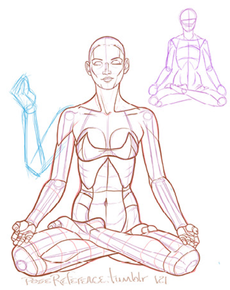 Happy Yoga Master Stock Illustration - Download Image Now - Sketch, Yoga,  Line Art - iStock