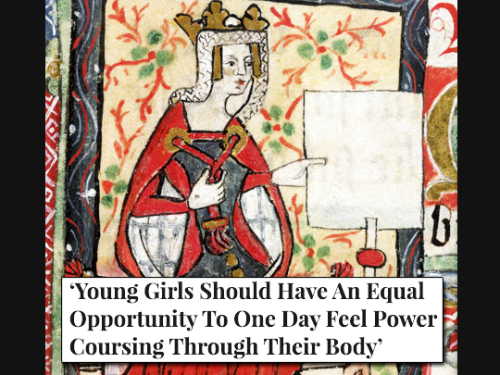 nanshe-of-nina:High Middle Ages + The Onion headlines