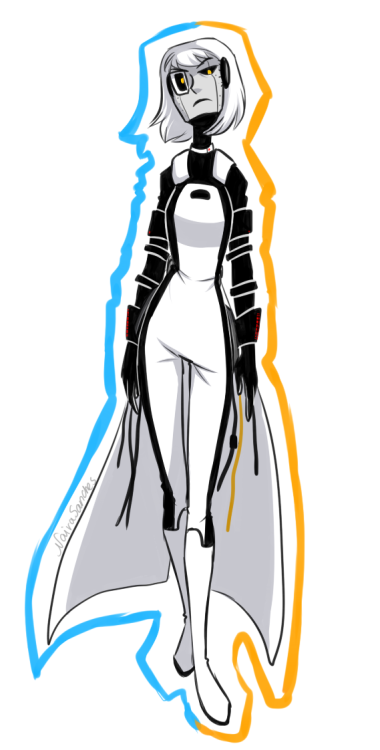naira-sanches: I`m drawing glados. Again..