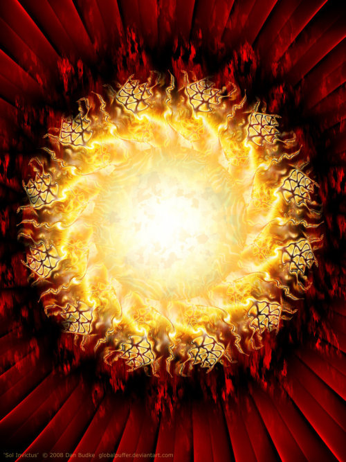 Sol Invictus Fractal art by globalpuffer, 2008.