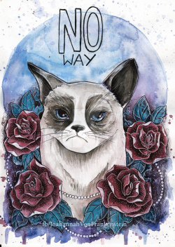 artagainstsociety:  Grumpy catby koffinkandy