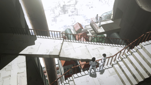 Backgrounds from Knights of Sidonia 1st season by studio Bamboo.Truly magnificent and well cordinate