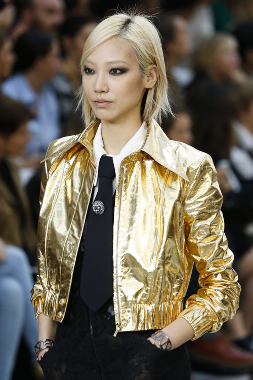 Soo Joo at Chanel Spring/Summer 2015