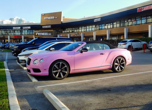 Pretty In Pink “Bentley GT Convertible”By Kev Cook in Sunny Isles Beach, United States