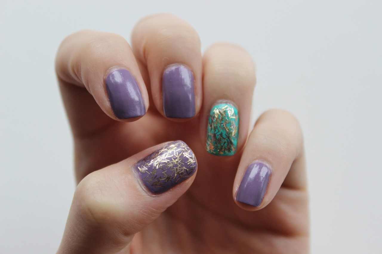 How to apply glitter to gel nails, xameliax