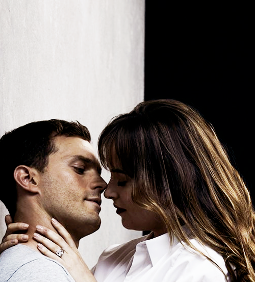 Christian and Ana/Jamie and Dakota Fifty Shades Freed photoshoot from Munoz
