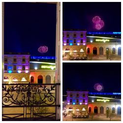 Amazing firework display in front of our balcony ✨✨✨ makes for a romantic evening 💏 by charmanestar