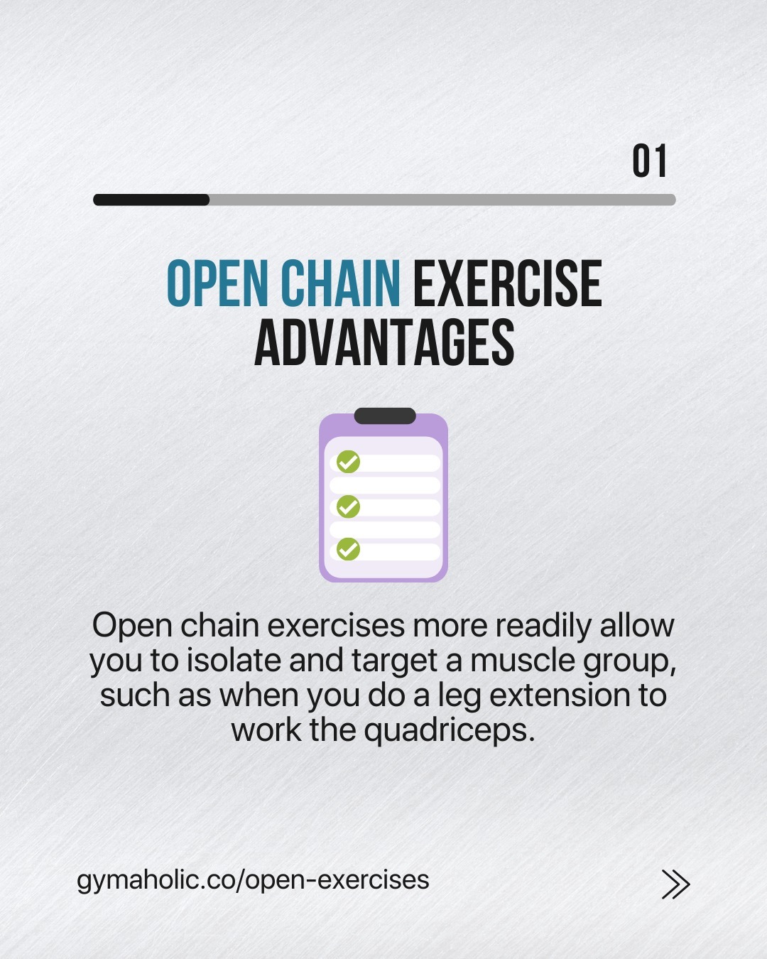 Open vs. Closed Chain Exercises