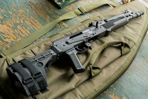 lookatmyguns:  I.O. INC AK Pistol w/ SB47 Stabilizing Brace. Source: https://imgur.com/gBRbRpa