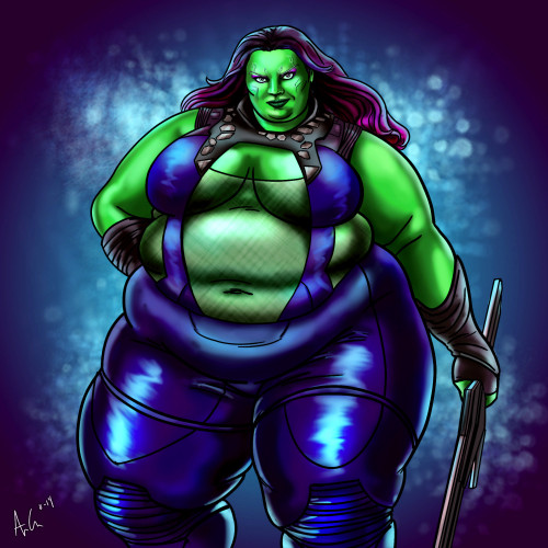 Plus-Size Gamora from Guardians of the Galaxy