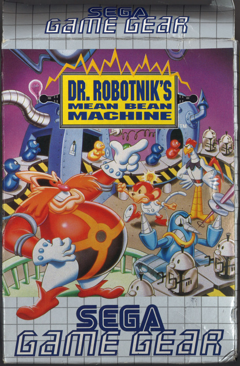 sonichedgeblog: European Box Artwork‘Dr. Robotnik’s Mean Bean Machine’Game Gear