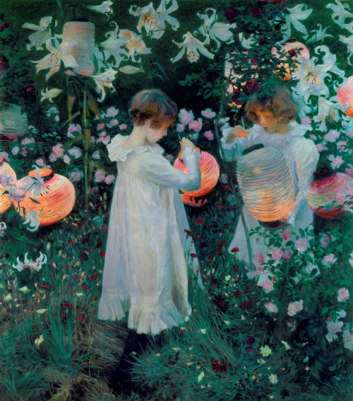 allwaystobetobewaystobetobe: John Singer Sargent - Carnation, Lily, Lily, Rose