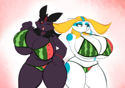 averyshadydolphin:  @quin-nsfw wanted to see some watermelon bikinis and I am happy to make that happen.