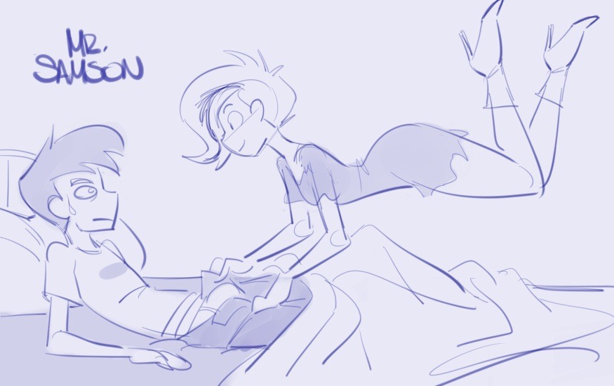 samsonworks:  ghost boy meets ghostgirl   SOMEONE BEAT ME TOO IT!!!Well played Samson.