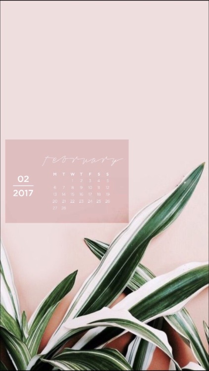 emmastudies:lockscreenxqueen:made 2017 jan&feb calendar lockscreen for u guys with desktop wall 