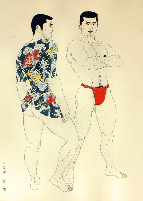 designedfordesire:Title and date unknown, Goh Mishima (1924-1988) swirvey-2-pervy.