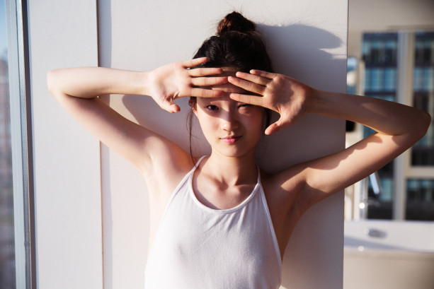 koreanmodel:  Shin Hyun Ji for Glossier campaign
