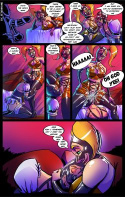fetishhand:    latex Couple: Home Alone part 2  This is a single comic page commission that I created for a latex loving couple that chooses to be anonymous.  